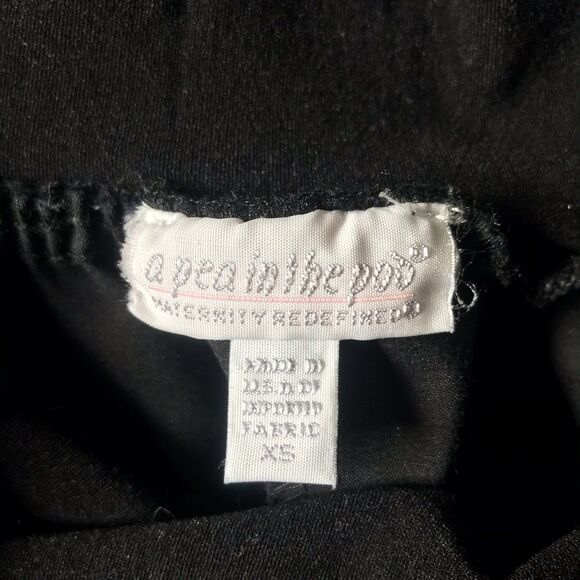 A Pea in the Pod Maternity Pants Black Womens XS SECRET FIT BELLY Panel Bootcut - Picture 3 of 12